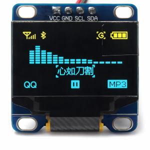 128x64 0.96 inch Oled Grafik Lcd Ekran - 4 Pin  Mavi-Sarı