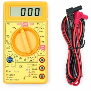DT830D Buzzerlı Ölçü Aleti Sarı