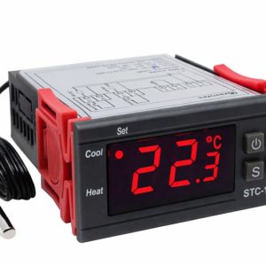 STC-1000 Ac 110-220V 10A LCD Ekranlı Ntc Sensörlü Sıcaklık Kontrol Modülü