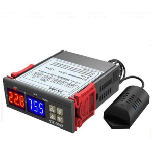 STC-3028 12V LCD Ekranlı Nem Sıcaklık Kontrol Termostatı